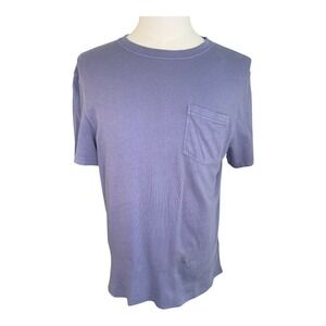 J. Crew Vintage Jersey Relaxed Fit Pocket Tee Shirt Men's Size Small Purple Blue